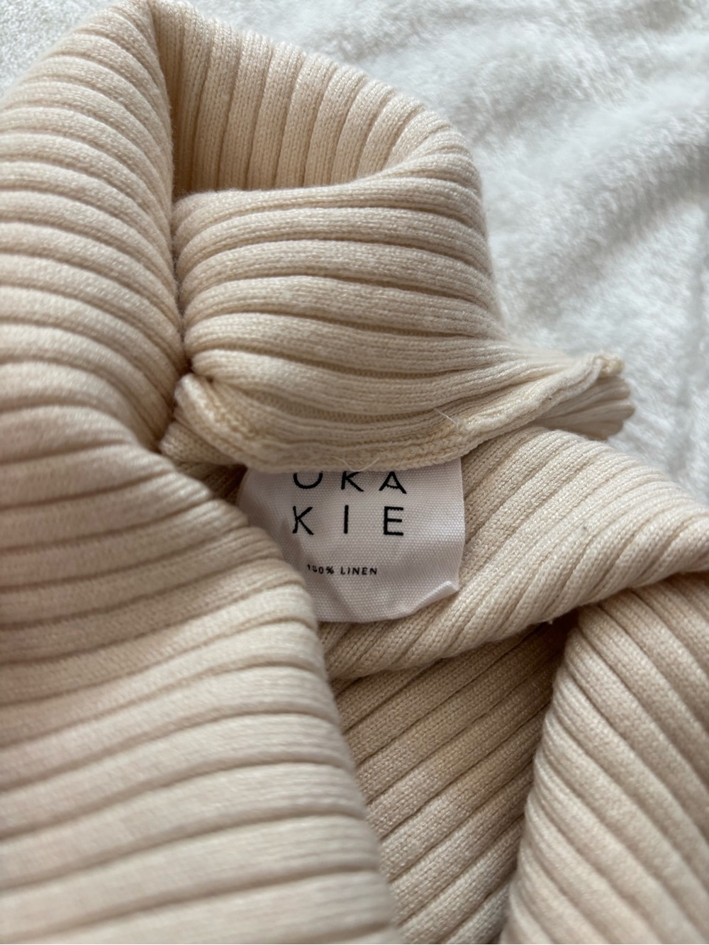Okakie 100% linen knit top - Picture 5 of 5